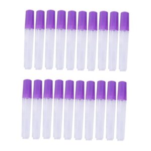 gogogmee 20 pcs tube bead storage containers storage containers for beads transparent holder jewelry storage container knitting case tube pin storage tube