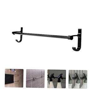 Garneck Watering Can Hanger Stainless Storage Stand Convenient Kettle Storage Rack Sturdy Towel Holder Storage Shelves Towel Rack Hand Towel Ring Towel Organizer Towel Storage Rack Black