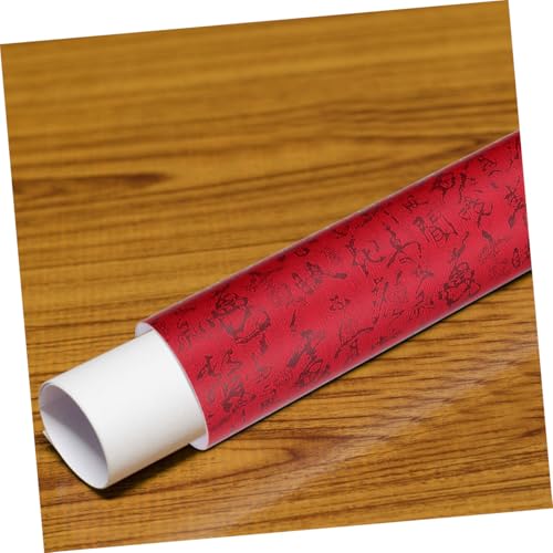 FRCOLOR 2pcs Box Calligraphy and Painting Box Painting Scroll Tube Picture Scroll Containers Calligraphy Art Scroll Holder Durable Calligraphy Holder Poster Tube Red Paper