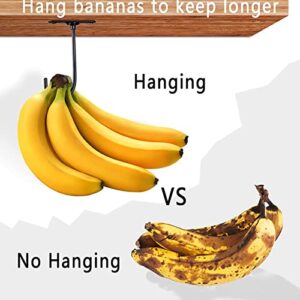 Aurgiarme Banana Holder Hook Keep Bananas Under Cabinet Hook Bananas Hanger for Kitchen Items Home Utensils Towel Storage