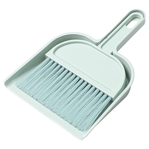 Broom with Dustpan Combo Set Plastic Mini Besom and Dustpan,Mini Cleaning Brush with Dustpan Set Desktop Cleaning Accessories Broom Set Dust Pan and Broom Set Small Broom Dust Broom