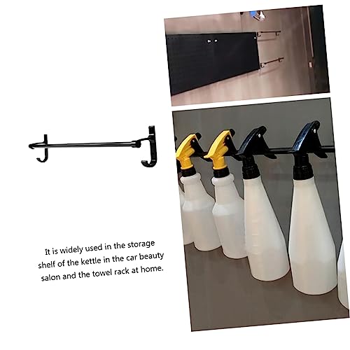 Garneck Watering Can Hanger Stainless Storage Stand Convenient Kettle Storage Rack Sturdy Towel Holder Storage Shelves Towel Rack Hand Towel Ring Towel Organizer Towel Storage Rack Black