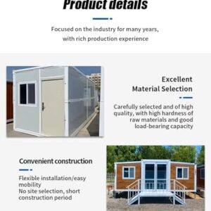 Compact Portable Container Home 20ft Expandable Container House with Kitchen Bathroom 2 Bedrooms