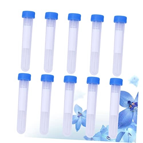 Hohopeti 10 Pcs Bottles for Needles Storage Container with Lid Clear Container Compartmentalized Storage Containers Craft Storage Containers Sewing Needles Container Bead Kit Bead Container