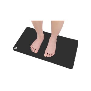 bskjmmp grounding pads for feet 24'' x 35" grounding mat earth connected therapy mat for working relaxing earth grounding sheet for bed desk