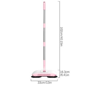 Broom with Dustpan Combo Set Hand Push Sweeper Household Lazy Three-in-one Suction Sweeper Cleaning Machine Floor Stall Broom Set Dust Pan and Broom Set Cleaning Tools Apartment Home Essentials