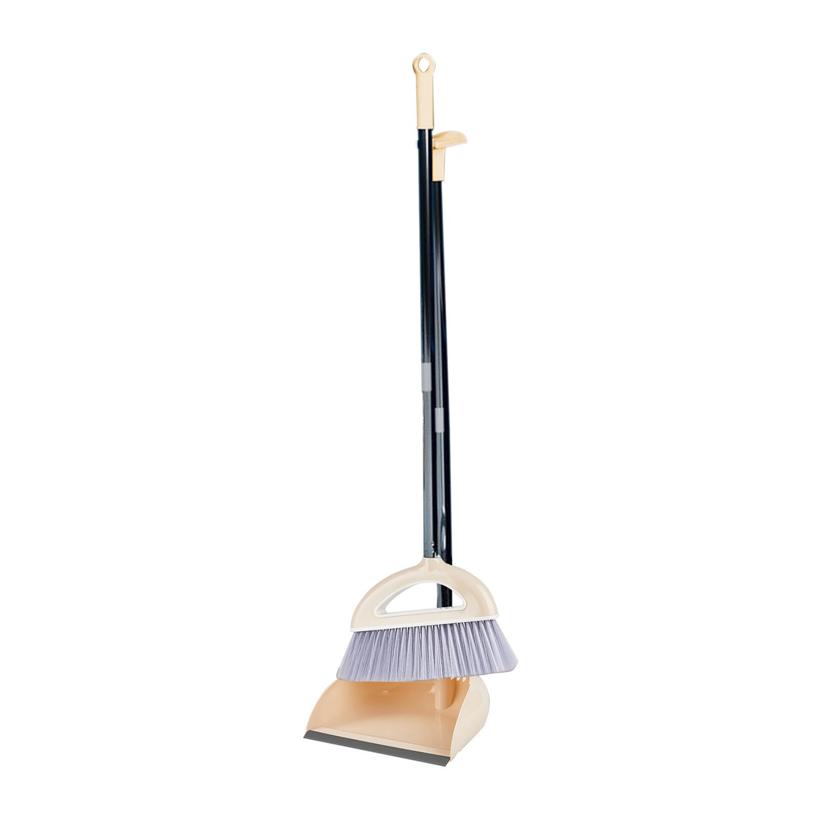 Broom with Dustpan Combo Set Sweeping Set Household Buckle Type Broom Dustpan Set Outdoor Broom Set Dust Pan and Broom Set Small Broom Dust Broom Standing Dustpan Cleaning Tool