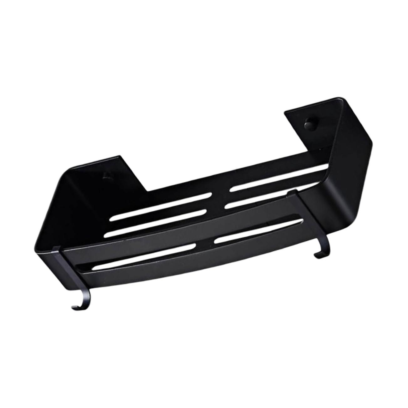 Hoement 1pc Bathroom Shelf Black Storage Shelves Black Gel Storage Unit Gel Shower Storage Punch Shower Shelf Bathroom Rack Organizer Bathroom Shower Gel Organizer Shelving Aluminum