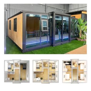 Removable Homes Portable House Luxury Foldable Container Home with 2 3 4 Bedrooms