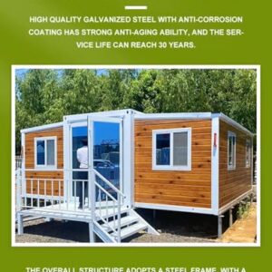 Insulated Prefab Folding Expandable Container Homes Tiny House Portable Container Home