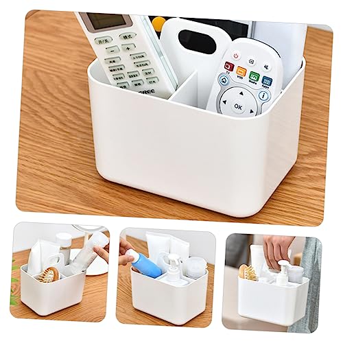 Outanaya Bathroom Accessories White Portable Toiletry Basket Unique Basket for Home The Pet Home Storage Baskets