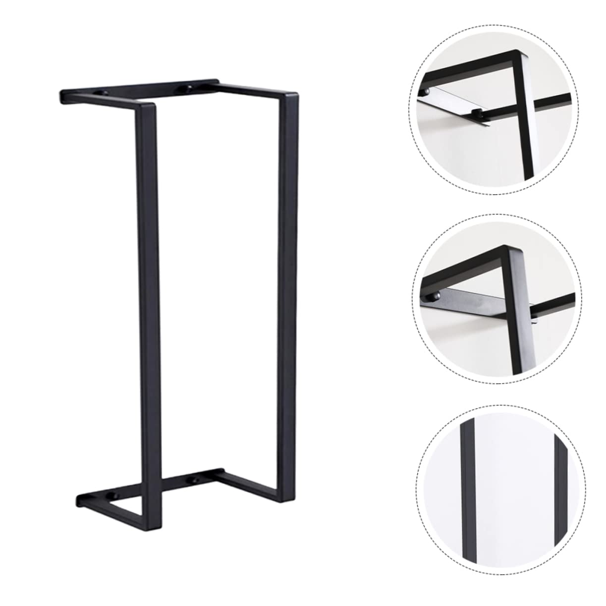 Unomor Towel Roll Storage Rack Hanger Stand Wall Mounted Shelves Wall Mount Towel Hanger Organizer Towel Mounted Towel Shelf for Bathroom Blanket Ladder Towels 304 Stainless Steel Black