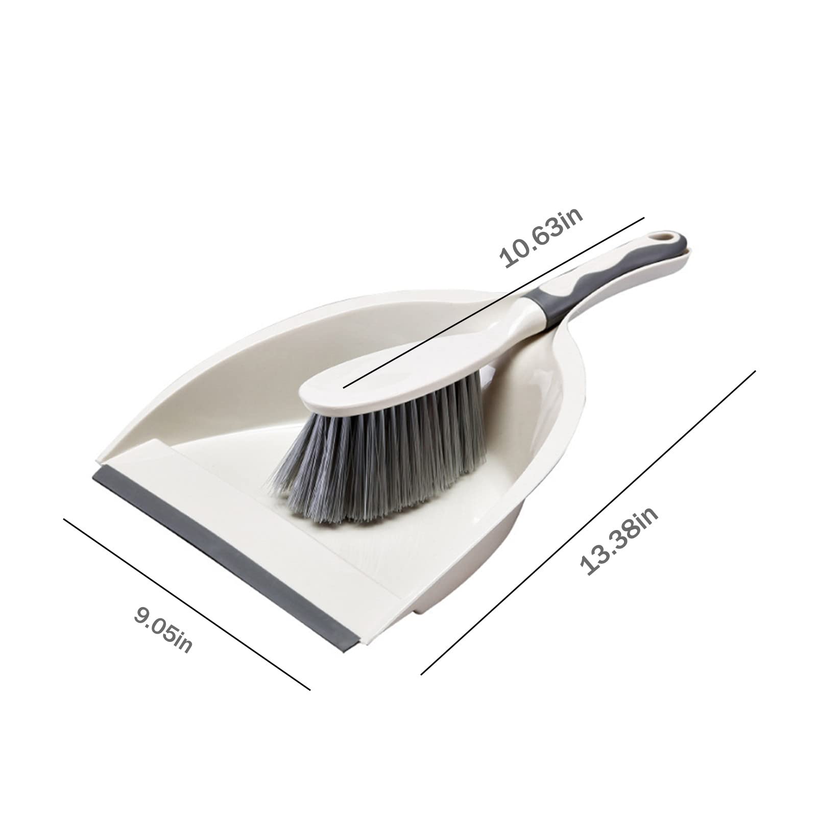 Broom With Dustpan Combo Set Dustpan And Brush Set Handheld Dustpan And Brush Comfortable Grip,Brush And Dustpan For Sofa, Tabletop, Bedroom, 1 Piece Beige Broom Set Dust Pan And Broom Set Small Broom