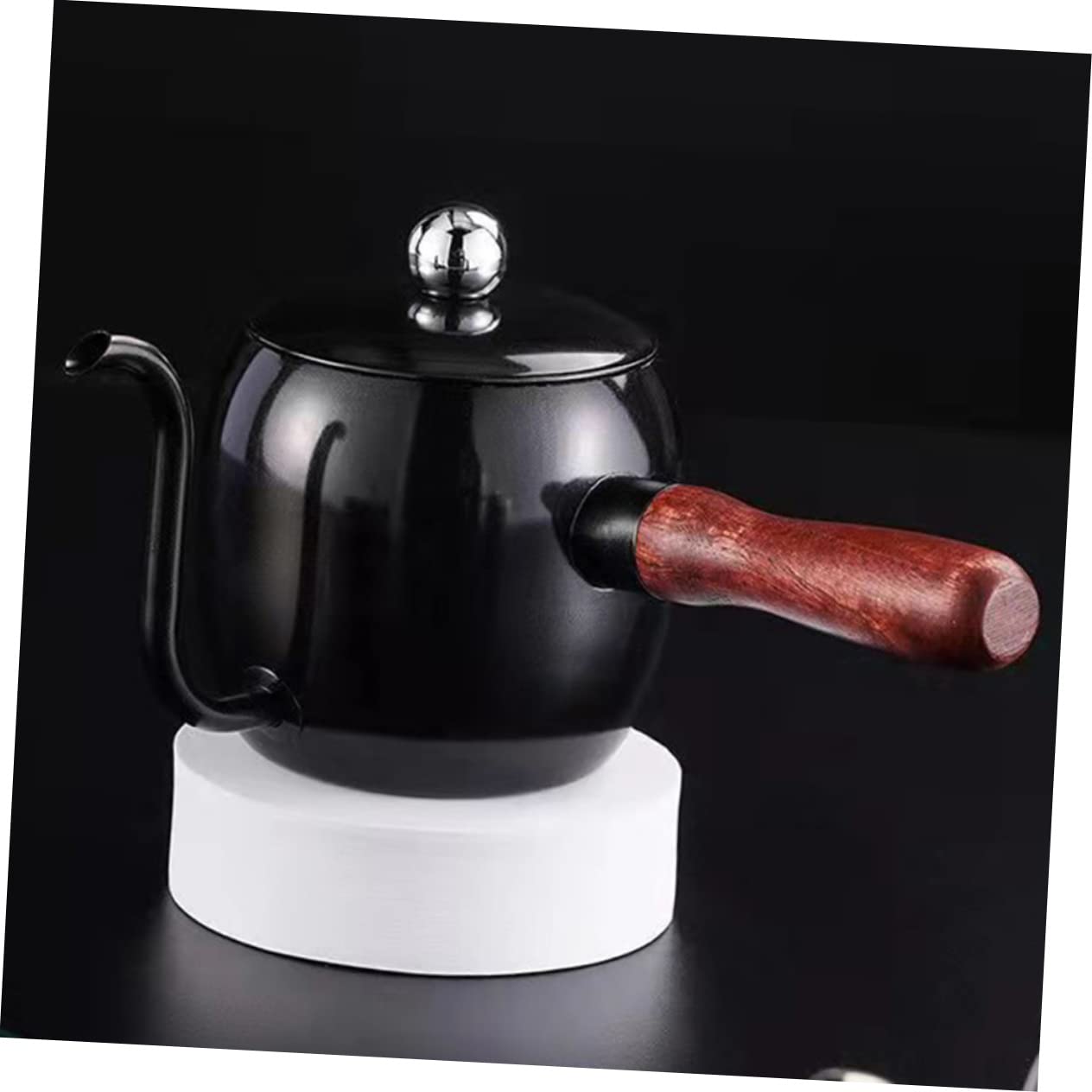 Unomor Coffee Pot Drip Coffee Gongfu Teapot Vinegar -neck Tea Kettle Coffee Dripper Home Espresso Machine Small Kettle Water Kettle Coffee Stainless Steel Black