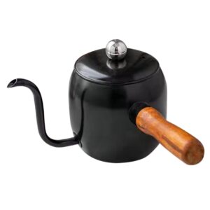 unomor coffee pot drip coffee gongfu teapot vinegar -neck tea kettle coffee dripper home espresso machine small kettle water kettle coffee stainless steel black