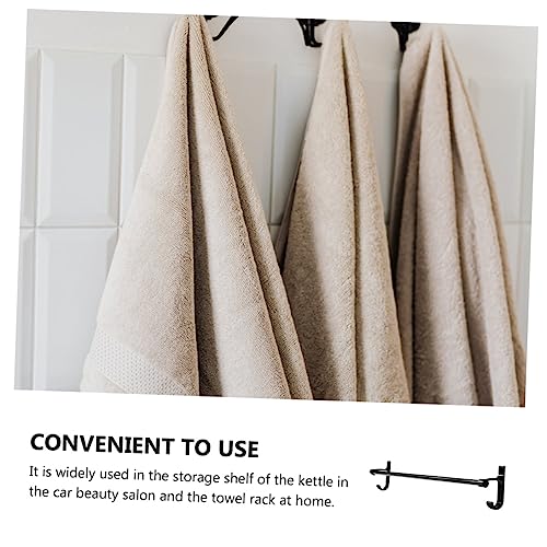 Garneck Watering Can Hanger Stainless Storage Stand Convenient Kettle Storage Rack Sturdy Towel Holder Storage Shelves Towel Rack Hand Towel Ring Towel Organizer Towel Storage Rack Black