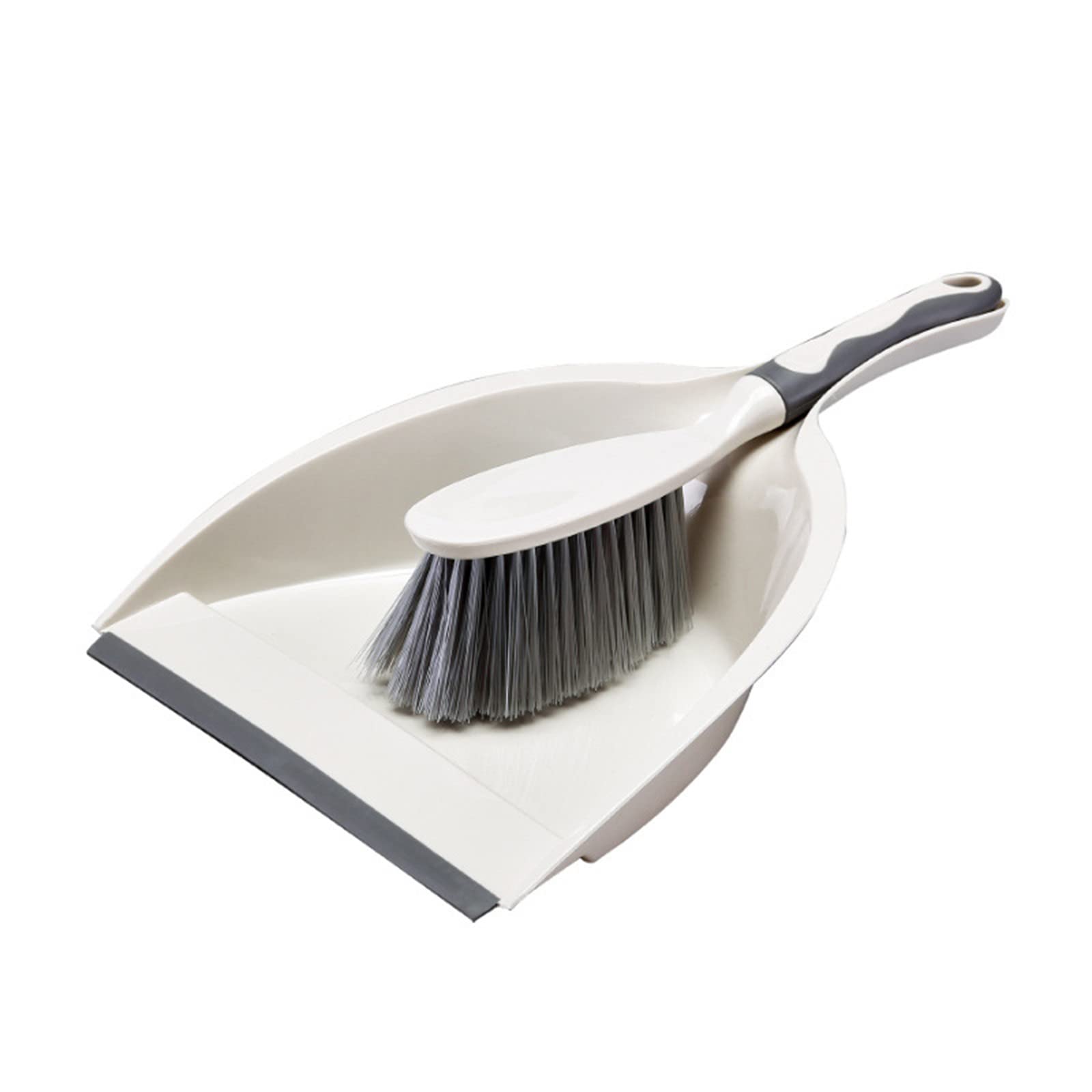 Broom With Dustpan Combo Set Dustpan And Brush Set Handheld Dustpan And Brush Comfortable Grip,Brush And Dustpan For Sofa, Tabletop, Bedroom, 1 Piece Beige Broom Set Dust Pan And Broom Set Small Broom