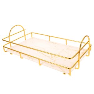 pretyzoom daily necessities storage rack white serving tray gold dresser trinket tray bathroom sundries shelf cupboard shelf perfume bathtub trays dresser tray makeup vanity desk alloy