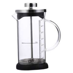 gririw 1pc coffee press stainless coffee maker teapot for coffee espresso portable coffee maker travel tea kettle manual coffee maker coffee teapot coffee pot glass