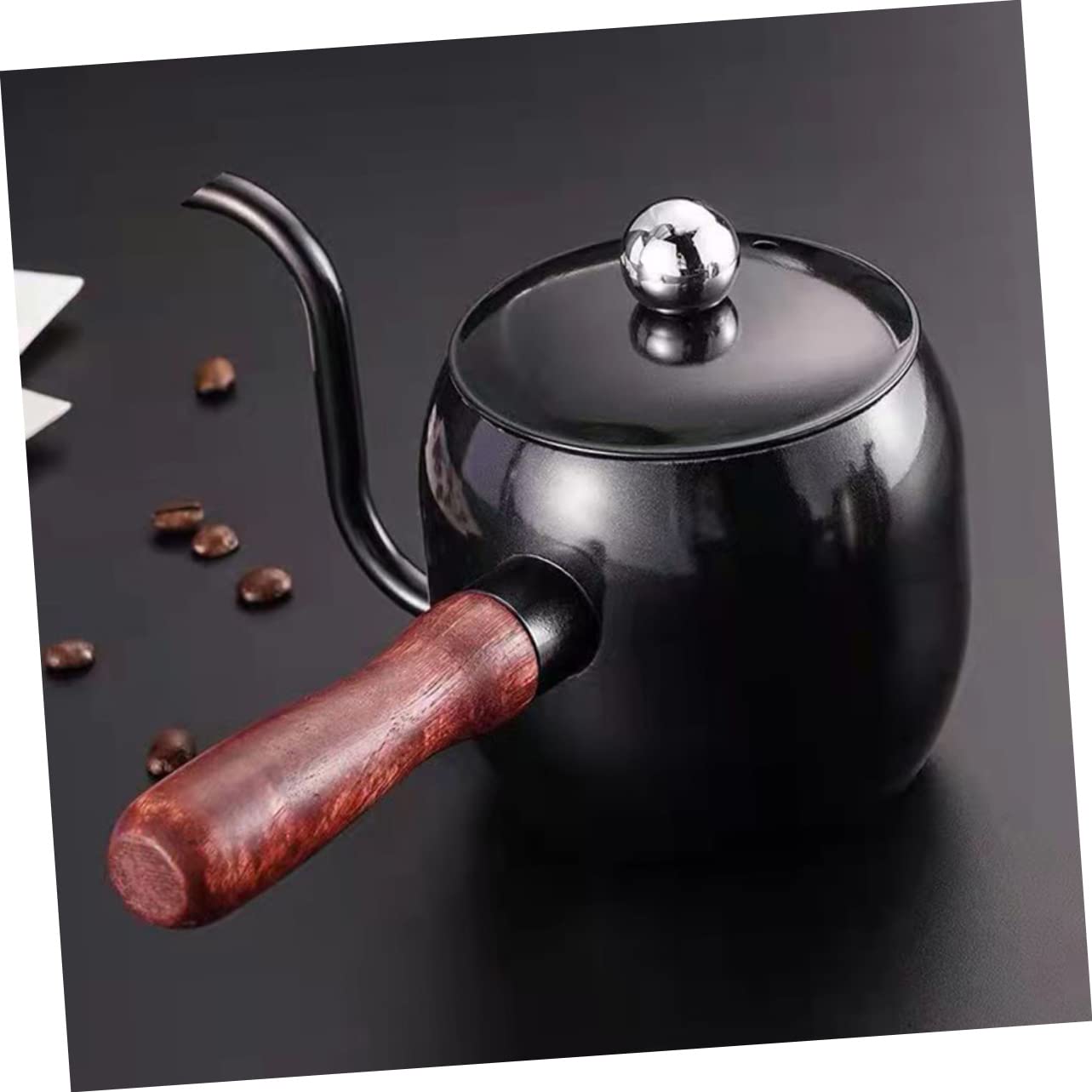 Unomor Coffee Pot Drip Coffee Gongfu Teapot Vinegar -neck Tea Kettle Coffee Dripper Home Espresso Machine Small Kettle Water Kettle Coffee Stainless Steel Black