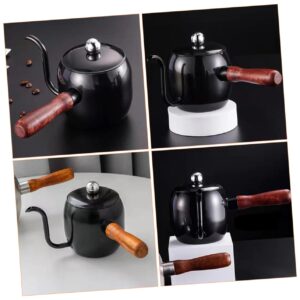 Unomor Coffee Pot Drip Coffee Gongfu Teapot Vinegar -neck Tea Kettle Coffee Dripper Home Espresso Machine Small Kettle Water Kettle Coffee Stainless Steel Black