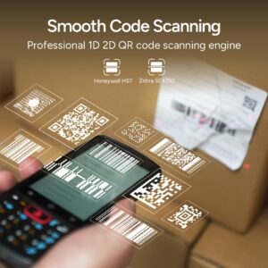 MEFERI ME40K Android 12 Barcode Scanner with Pistol Grip and Charging Cradle, Equip with Zebra SE4710 Scan Engine, PDA Mobile Computer Snapdragon Octa-core CPU, 1D/2D/QR, 4G BT WiFi GPS NFC, 5180mAh