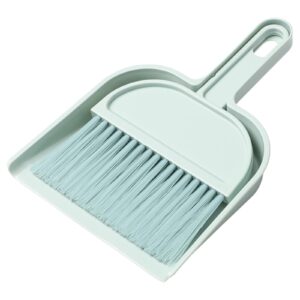 Broom with Dustpan Combo Set Plastic Mini Besom and Dustpan,Mini Cleaning Brush with Dustpan Set Desktop Cleaning Accessories Broom Set Dust Pan and Broom Set Small Broom Dust Broom