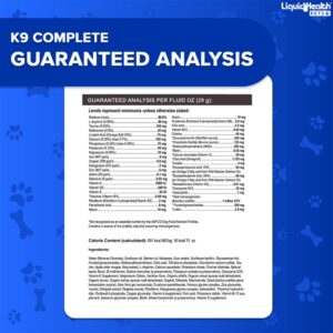 LIQUIDHEALTH Pets K9 Complete 8-in-1 Multivitamin for Dogs & Puppies & Joint Purr-Fection Hip & Joint Glucosamine Chondroitin Drops for Cats - Pet Supplement Bundle for Joint Health, Immune Support