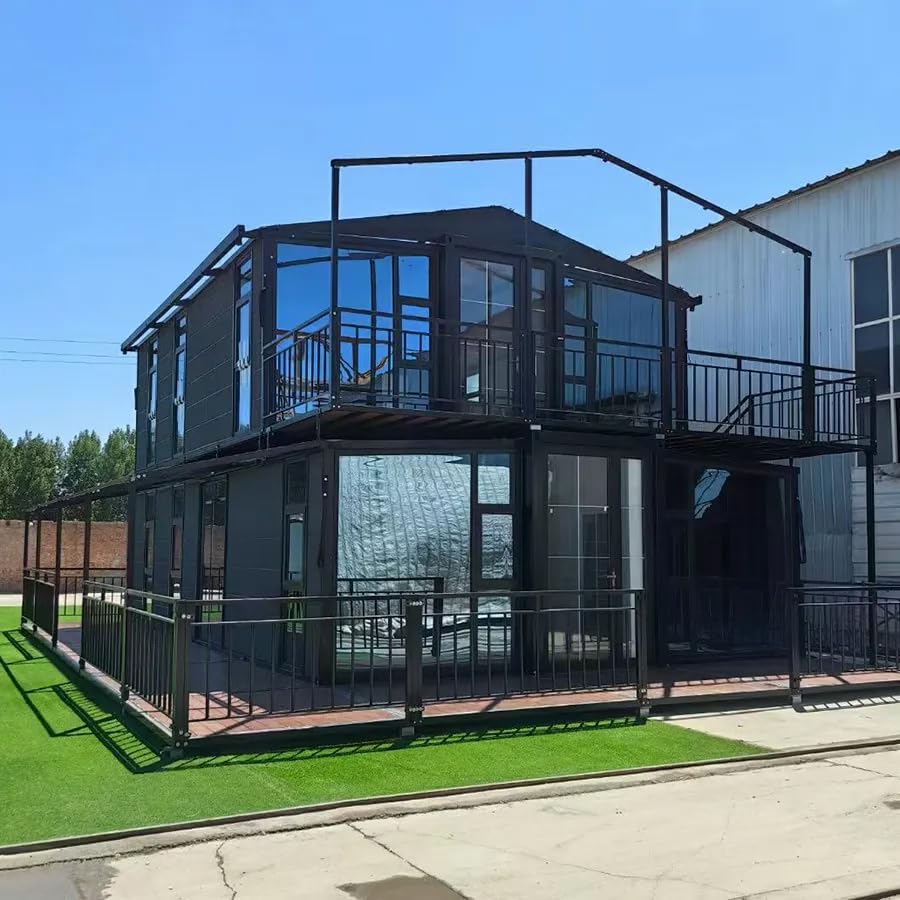 40Ft Prefab Folding Container Home Prefabricated Living Expandable House Portable Container Home with Modern Amenities and Features