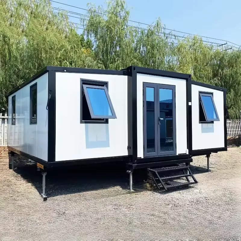 20Ft 40Ft Prefabricated Tiny Folding Homes Extendable Cabin Container House with 2 3 4 Bedrooms and Kitchen