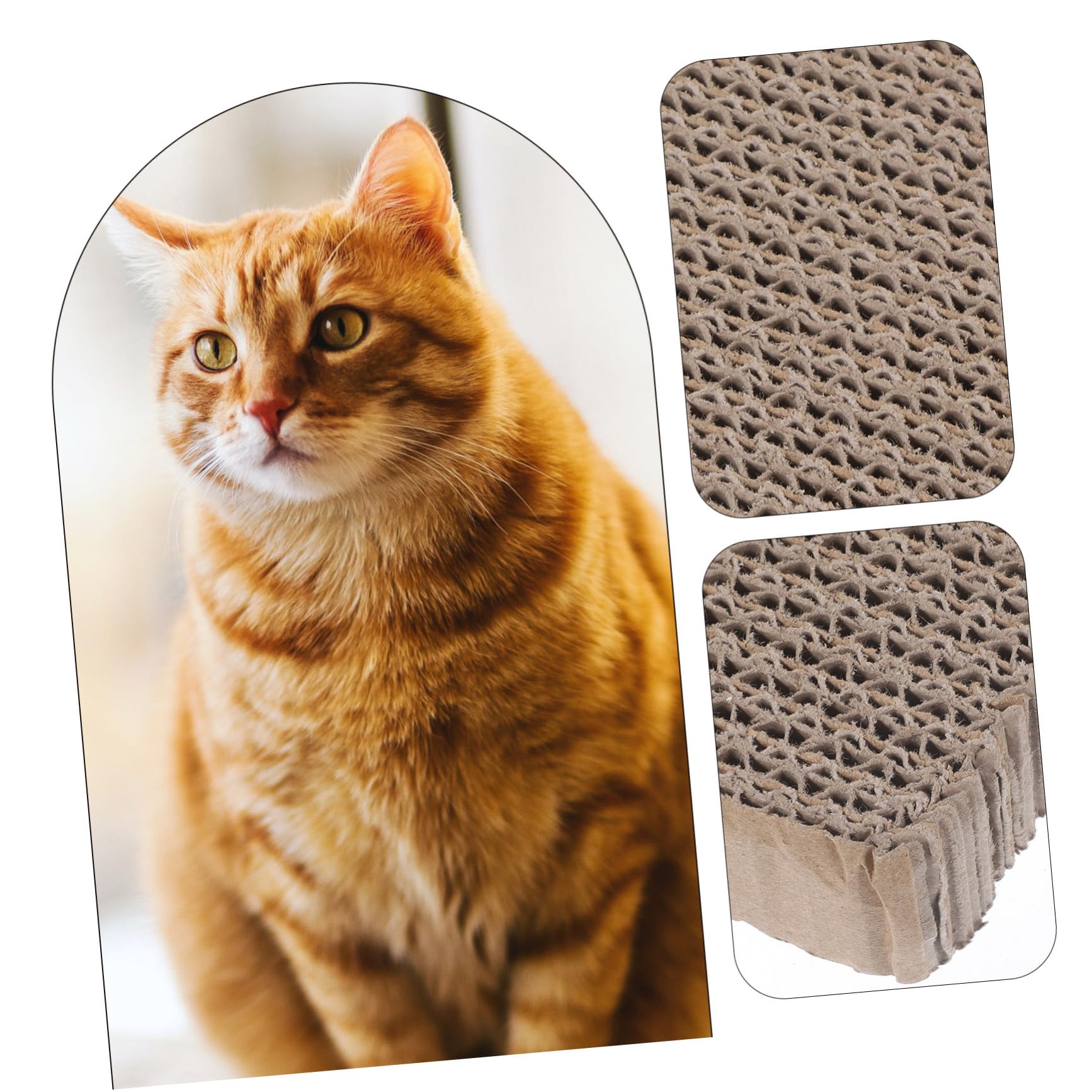 VILLFUL Cat Scratching Post Cat Scratching Board Floor Supply Replaceable Scratching Board Household Kitten Scratcher Replacement Funny Scratch Pad Cat Scratcher Replacement Paper