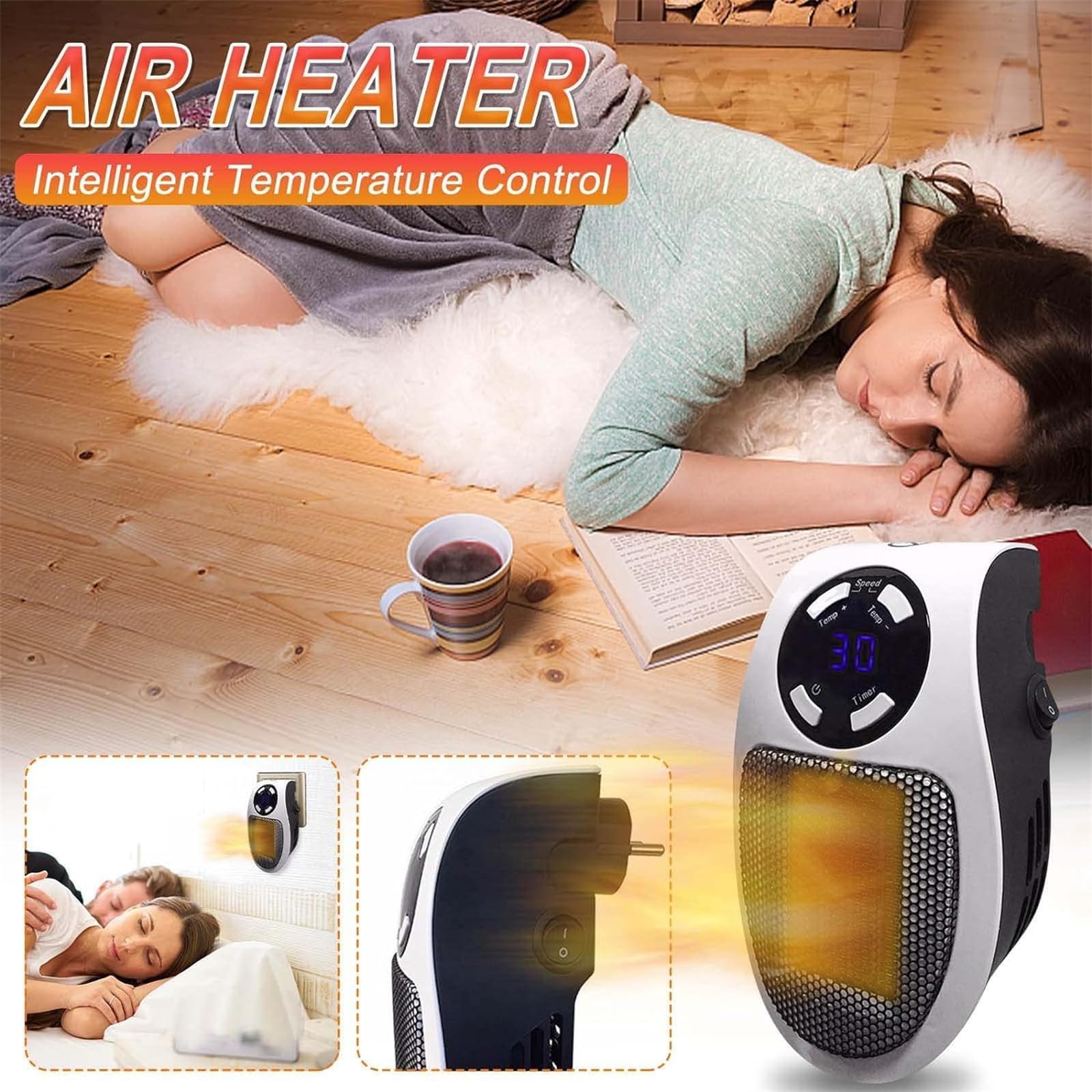 Ultra Air Heater, Heater, Portable Heater, Top Heat Plug in Heater, Ozzie Heater, Cyber Heater, Cyber Heater Plug, Portable Space Heater