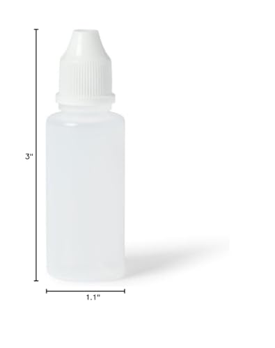 United Scientific™, 30mL Leakproof Dropping Bottle, Pre-Assembled Cap, Pack of 12