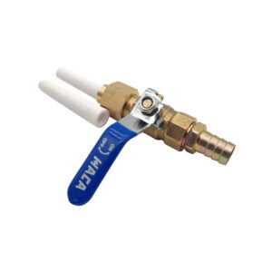 ceramic sandblasting gun assembly: nozzle tip (1/8" id), bracket, brass ball valve and connector 2pcs grinding nozzle tip replacement,valve type sandblaster gun