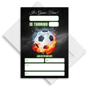 LoaHak Football Birthday Invitation, Soccer Birthday Invitation Digital, Football Birthday Party, Happy Birthday Party Invitations For Kids, Birthday Invitations. (043)