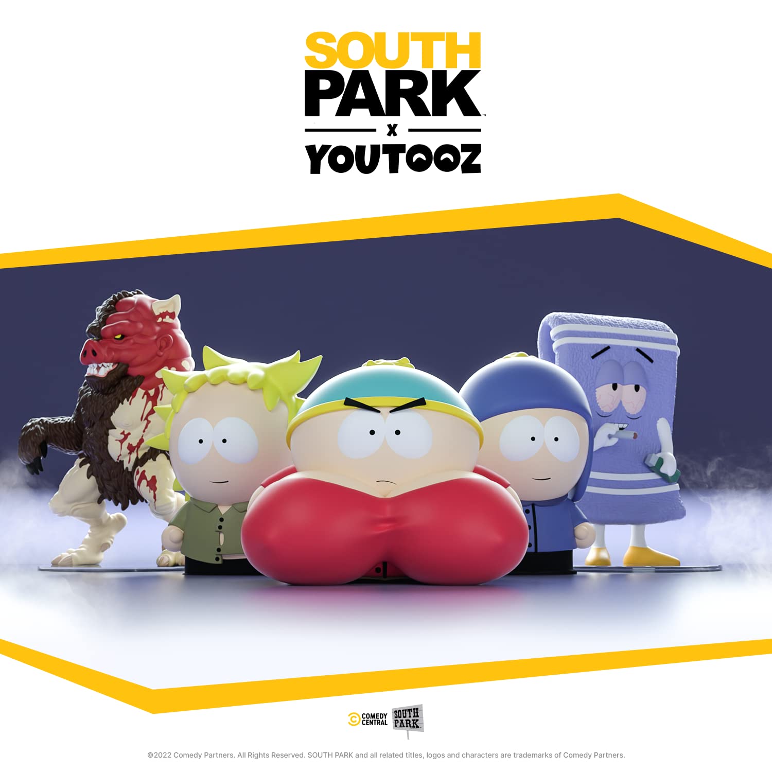 Youtooz Cartman with Implants 3.2" Vinyl Figure, Official Licensed Collectible from Animated TV Show South Park, by Youtooz South Park Collection