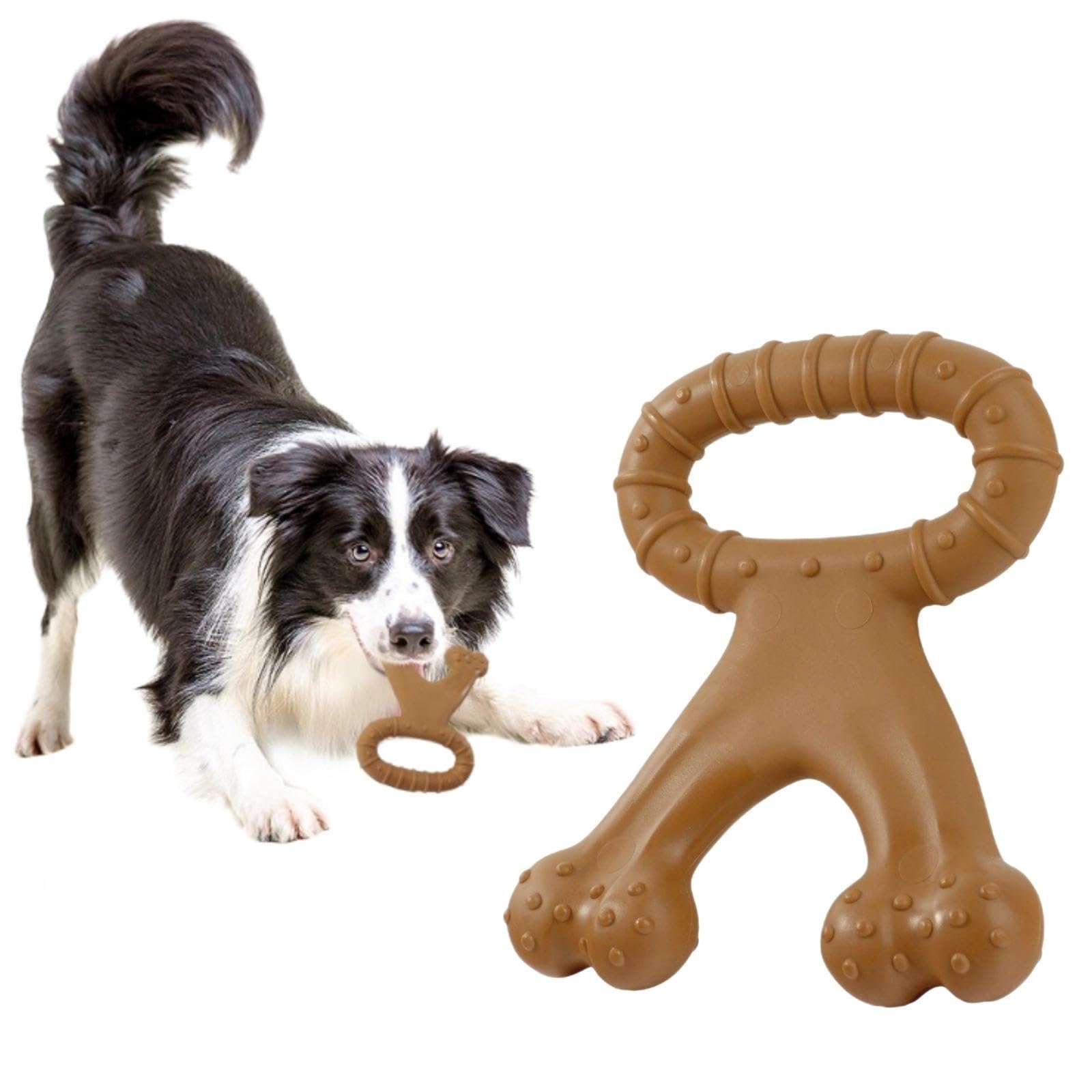 LoozeJel Dog Toys for Aggressive Chewers, Dog Chew Toys Indestructible, Durable Long Lasting Dog Toys, Beef Flavor, Dog Toys for Medium Large Dogs