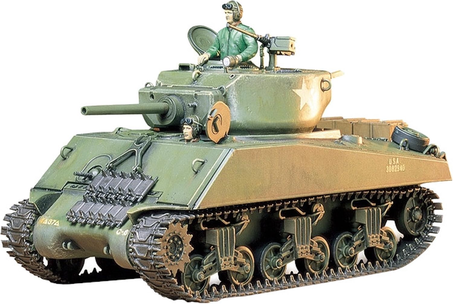 Tamiya 35139 1:35 US Sherman M4A3E2 Jumbo - Model Kit,Plastic Kit,Assembly Kit, Detailed Replica, Tank Kit