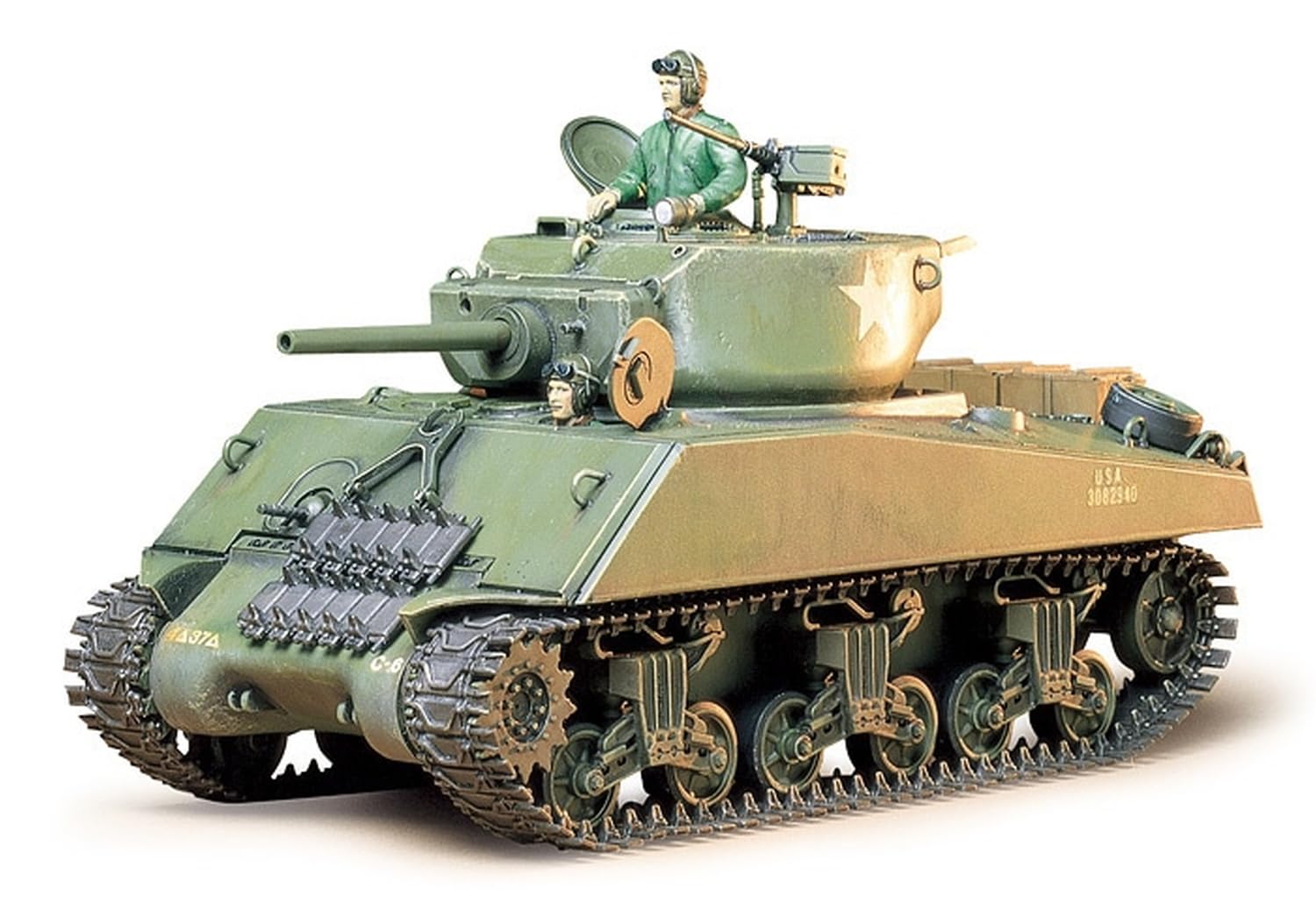 Tamiya 35139 1:35 US Sherman M4A3E2 Jumbo - Model Kit,Plastic Kit,Assembly Kit, Detailed Replica, Tank Kit