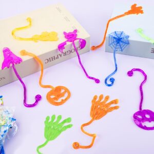 72 PCS Halloween Sticky Hands Toys for Kids, Trick or Treat Non Candy, Halloween Goodie Bag Fillers for Party Favors Classroom Rewards Prizes Gifts