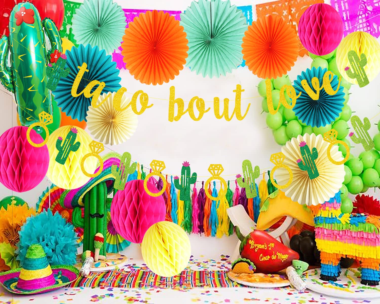 Final Fiesta Bachelorette Party Decorations Mexican Fiesta Theme Taco Bout Love Party Decorations Fiesta Bridal Shower Taco Bout Love Banner Fiesta Party Decorations