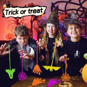 72 PCS Halloween Sticky Hands Toys for Kids, Trick or Treat Non Candy, Halloween Goodie Bag Fillers for Party Favors Classroom Rewards Prizes Gifts