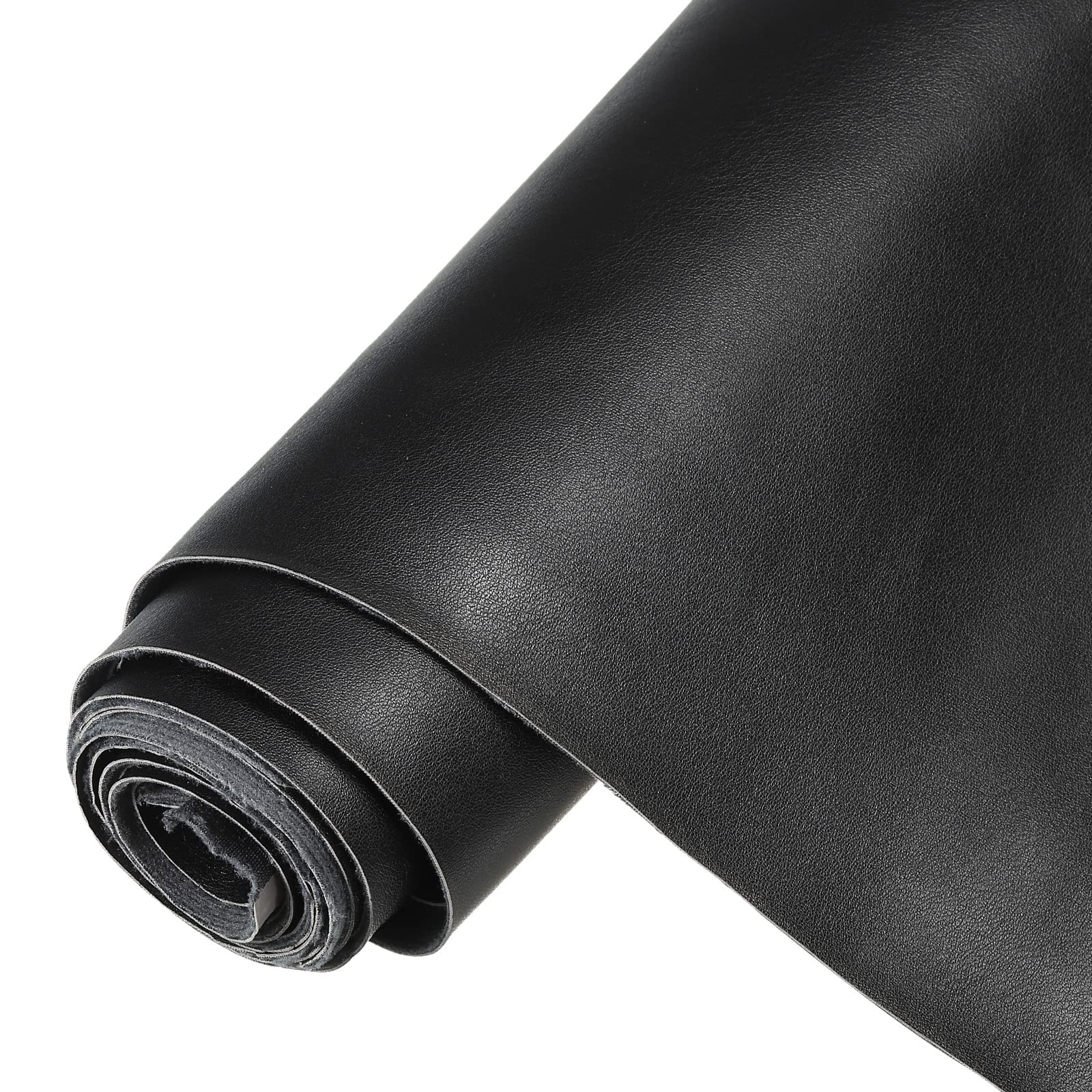 PATIKIL PU Faux Leather Fabric Nappa Grain 2 Yards Length 72"x54"x0.04" Soft Synthetic Leather Material Sheets 1.2mm Thick for Sofa Bags DIY Crafts, Black