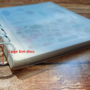 Disc Bound Sticker Storage and Photo Album with Double Sided 4x6 Pockets