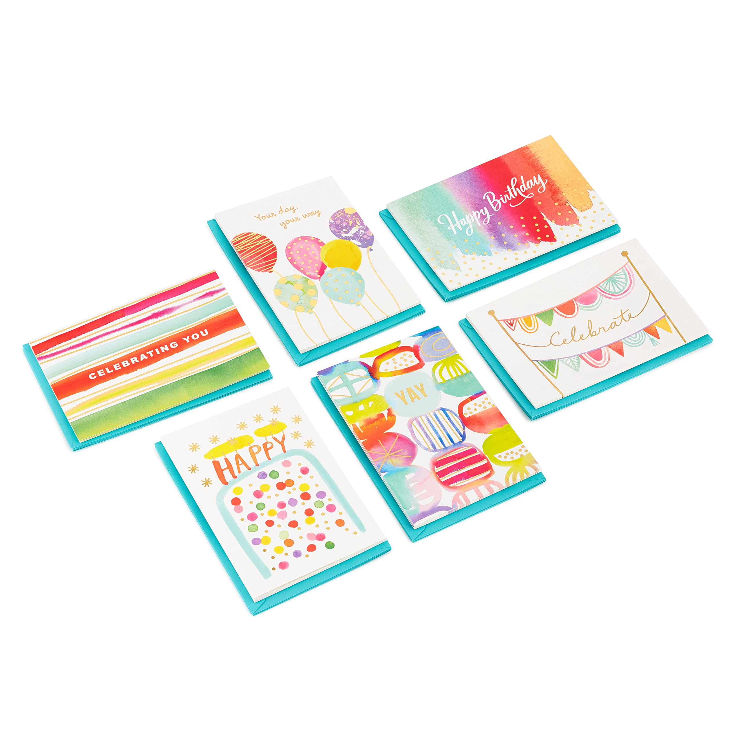 Hallmark Birthday Cards Assortment, 36 Cards with Envelopes & Birthday Cards Assortment, 36 Cards with Envelopes