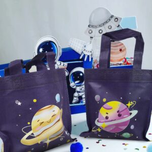 BANBALLON 20 PCS Outer Space Party Favor Bags Space Gift Bags Treat Gift Bags for Kids Galactic Solar System Birthday Party Outer Space Theme Party Baby Shower Goodie Bags Supplies (Space 01)