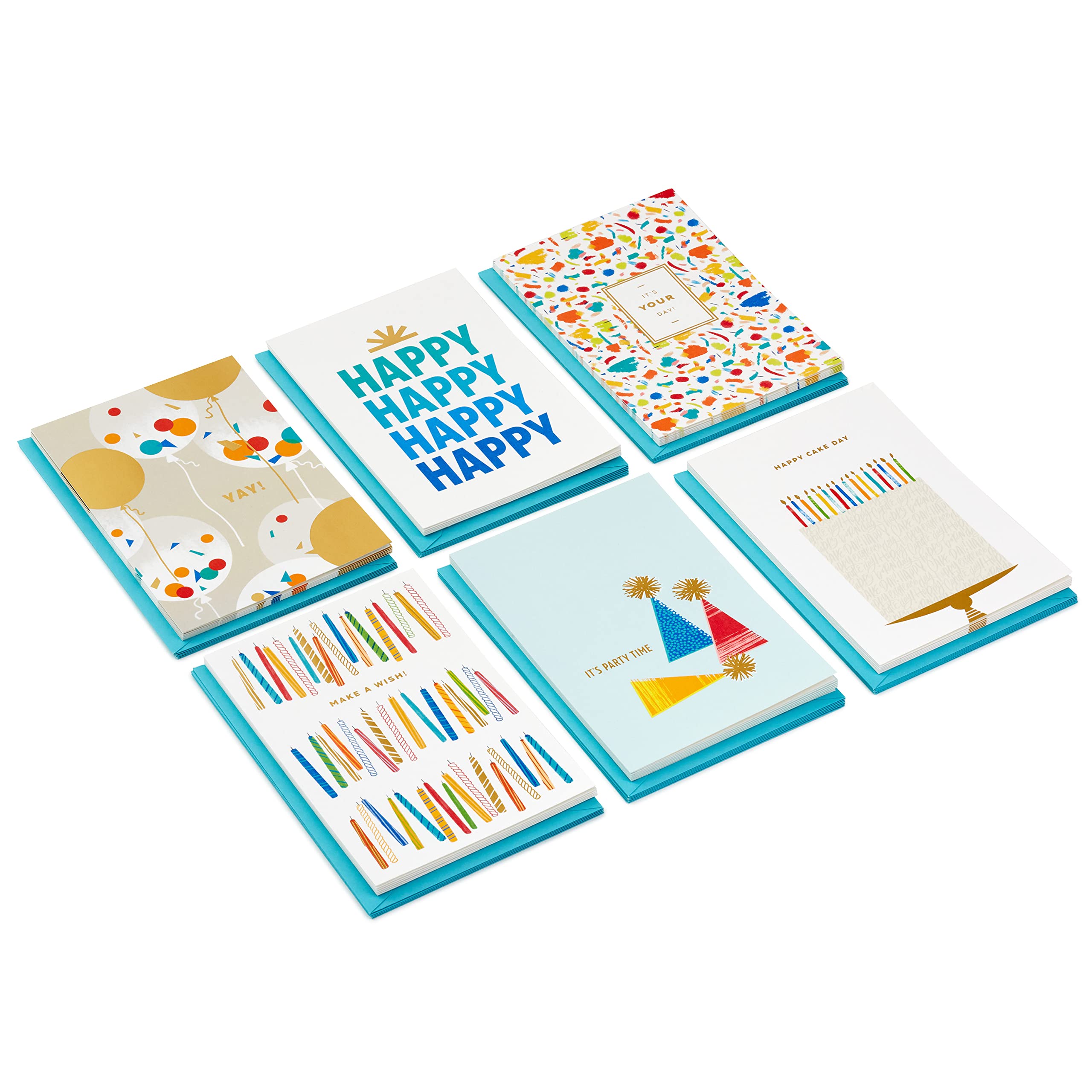 Hallmark Birthday Cards Assortment, 36 Cards with Envelopes & Birthday Cards Assortment, 36 Cards with Envelopes