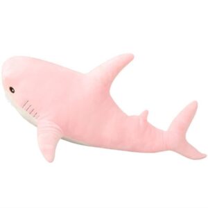 ophrbu stuffed animal shark plush,giant shark plush pillow soft toy,plush large shark toys for home decoration kids gift (pink,24 inches)