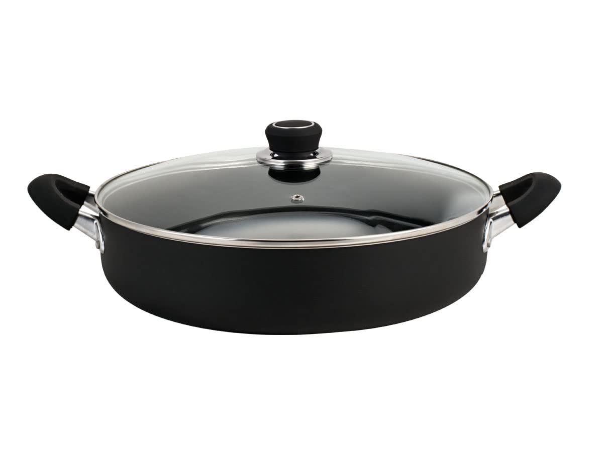 HUDSON Nonstick Paella Pan Hudson 11-inch Aluminum, 3.7 Qt