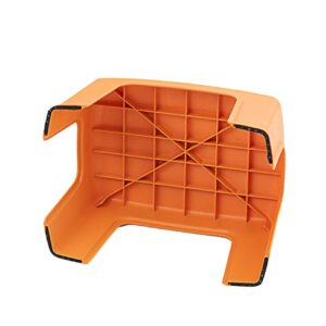 Veemoon 1pc Plastic Stool Kid Stool Plastic Foot Stool Step Stool for Adults Creative Footstool Household Stool Anti-Skid Stool Pp Thicken Orange Square Stool Baby Kids' Step Stools